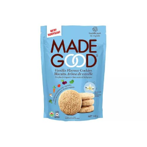 Made Crunchy Cookies, Vanilla Flavour, Organic(Case of 6)