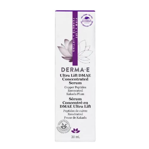 Derma E Firm and Lift, Ultra Lift DMAE Concentrated Serum, Copper Peptides and Resveratrol 30ml