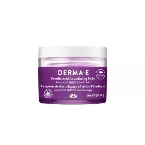 Derma E Firm and Lift, Ferulic Acid Resurfacing Pads, Resveratrol, DMAE and Lactic Acid 50ct