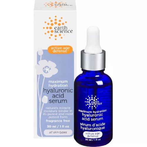 Earth Science Maximum Hydration Hyaluronic Acid Serum, Active Age Defense 30ml
