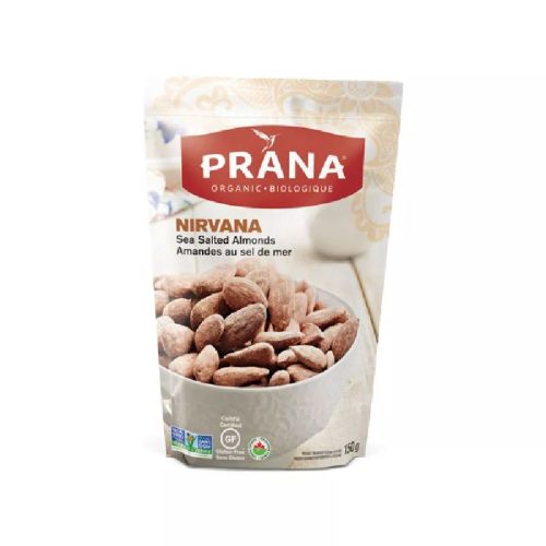 Prana Nirvana, Almonds, Lightly Sea Salted, Organic, 150g