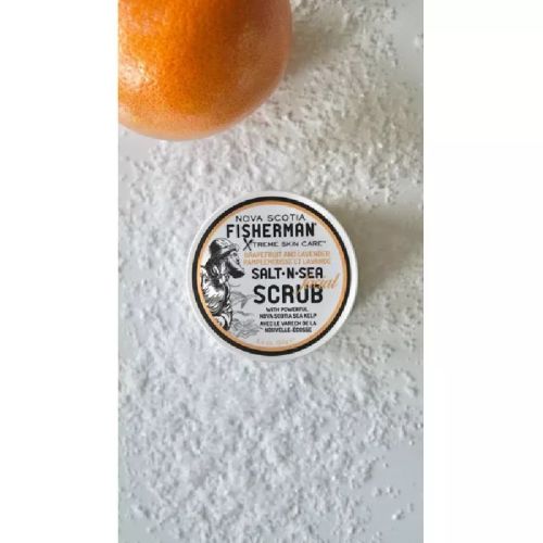 Nova Scotia Fisherman Salt N Sea Facial Scrub, Grapefruit and Lavender (tub) 153g