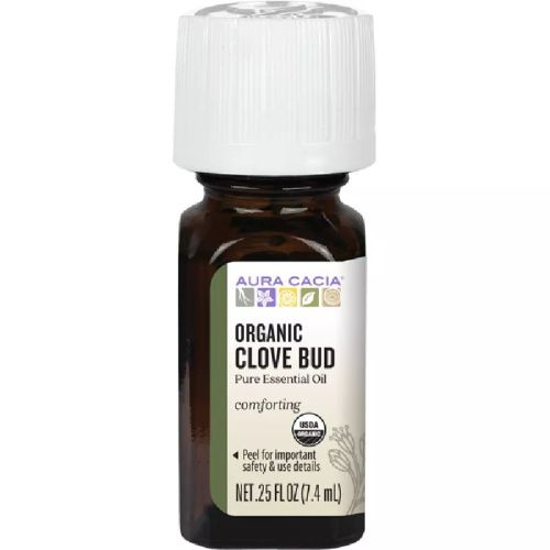 Aura Cacia Essential Oil, Clove Bud, Organic, 7.4ml
