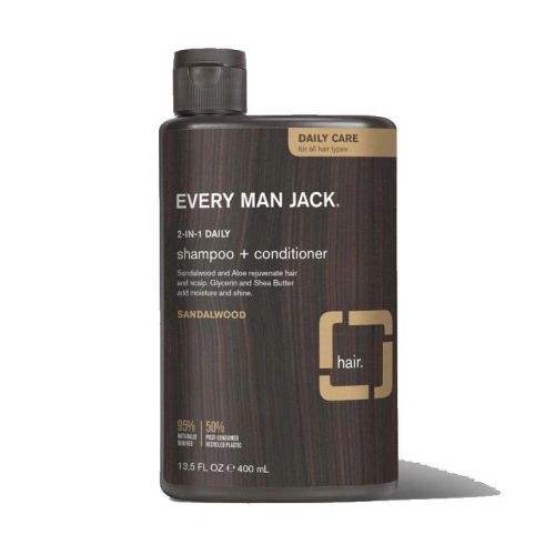 Every Man Jack 2-in-1 Daily Shampoo Sandalwood, 400ml