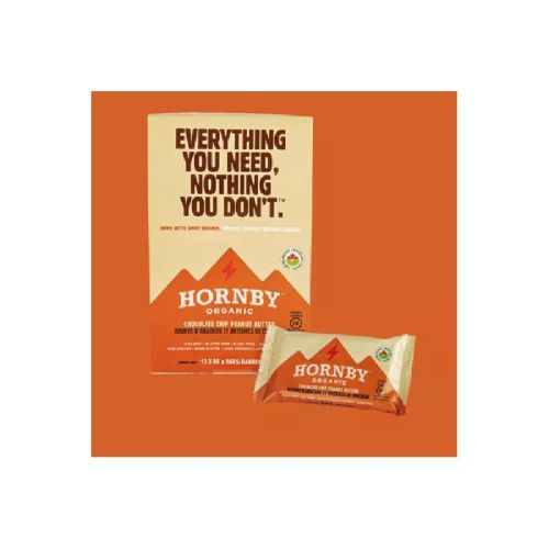 Hornby Organic Energy Bar, Chocolate Chip Peanut Butter, Organic, Pack of 12