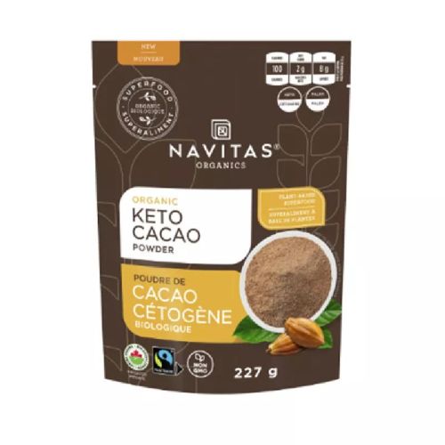 Navitas Organics Keto Cacao Powder, Organic (Fair Trade), 227g