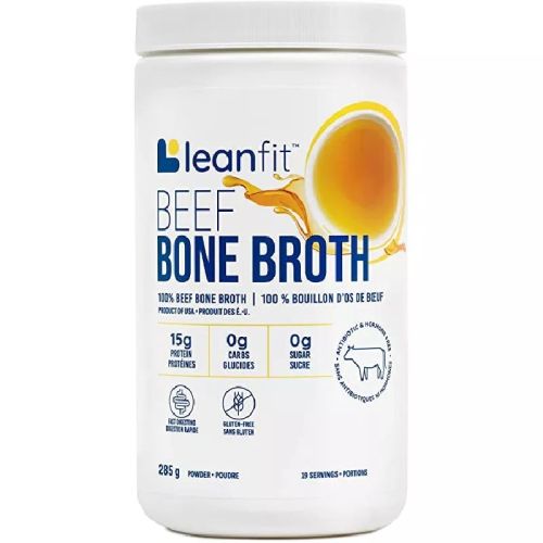 LeanFit Bone Broth Beef Powder, 285g