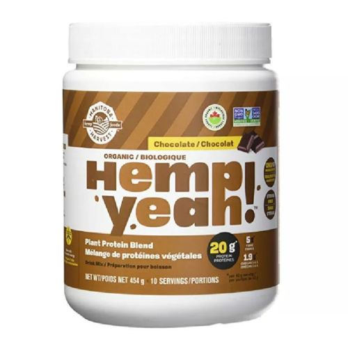 Manitoba Harvest Hemp Yeah, Plant Protein Blend, Chocolate, Organic (tub),454g