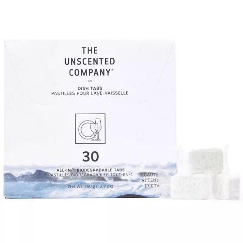 The Unscented Co. Dish Tabs, All-In-1 Dishwasher Tabs, Unscented,30ct