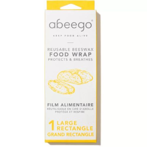 Abeego Beeswax Food Wrap, 1 Large Rectangle (Reusable),Case of 2(2/1ea)