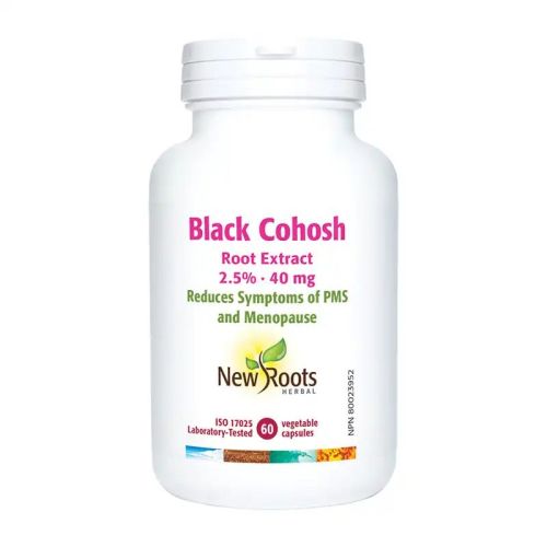 New Roots Herbal Black Cohosh Root Extract 2.5% · 40 mg, 60 capsules