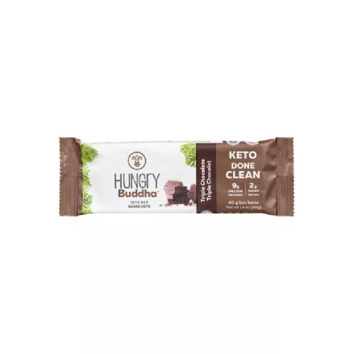 Keto Bar, Triple Chocolate (gluten-free/peanut-free/NGM/vegan),Case of 12(12/40g)