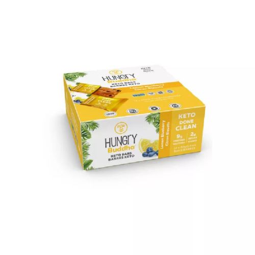 Keto Bar, Lemon Blueberry (gluten-free/peanut-free/NGM/vegan),Case of 12(12/40g)