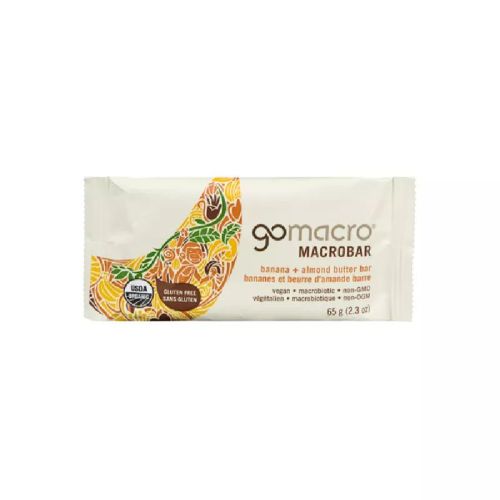 GoMacro Prolonged Power, Banana & Almond Butter, Organic(gluten-free/NGM/vegan),Case of 12(12/69g)