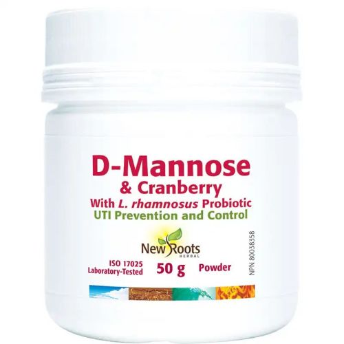 New Roots Herbal D-Mannose & Cranberry, 50 g