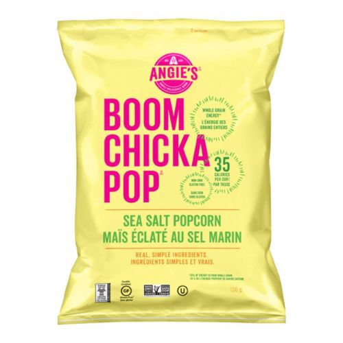 BoomChickaPop, Sea Salt Popcorn (gluten-free/NGM), Case of 2(2x136g)