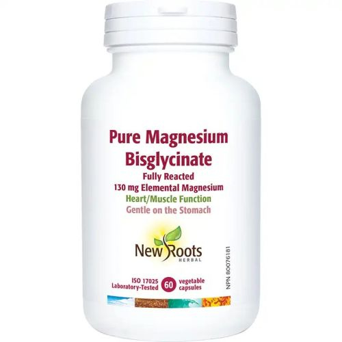 New Roots Herbal Pure Magnesium Bisglycinate 130 mg