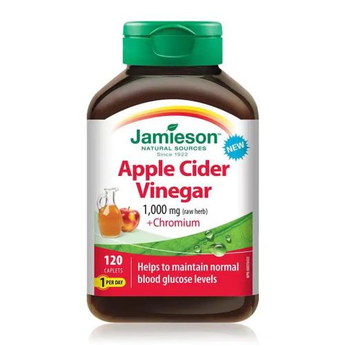 Jamieson Apple Cider Vinegar + Chromium 120 Caplets