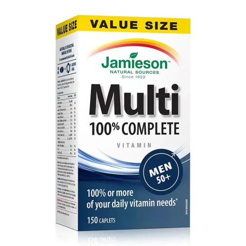 Jamieson 100% Complete Multivitamin Men 50+ 150 Caplets
