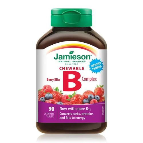 Jamieson B Complex Berry Bliss 90 Chewable Tablets