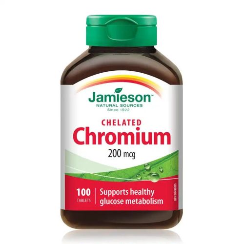Jamieson Chelated Chromium 200mcg 100 Tablets
