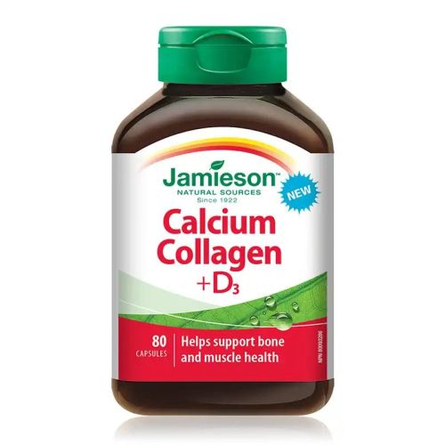 Jamieson Calcium Collagen + D3 80 Capsules