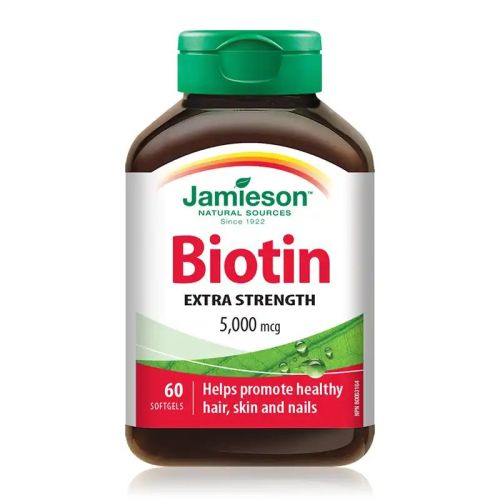 Jamieson Biotin 5000mcg Extra Strength 60 Softgels