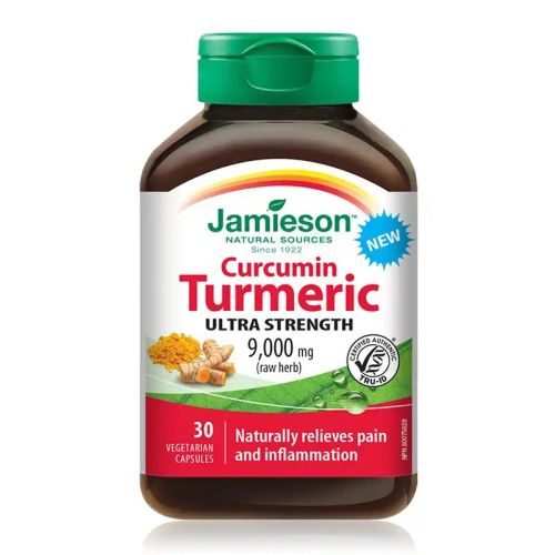 Jamieson Curcumin Turmeric Ultra Strength 9000mg 30 Veggie Caps