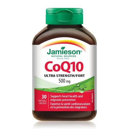 Jamieson CoQ10 Ultra Strength 500mg 30 Softgels