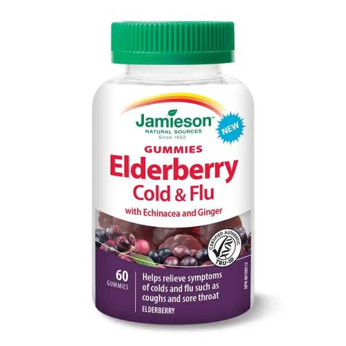 Jamieson Elderberry Cold & Flu 60 Gummies
