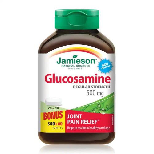 Jamieson Glucosamine 500mg Regular Strength 300+60 Caplets