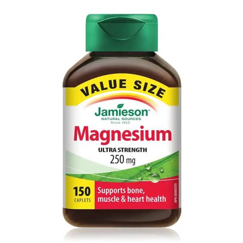 Jamieson Magnesium 250mg Ultra Strength 150 Caplets