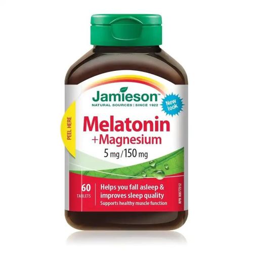Jamieson Melatonin with Magnesium 60 Tablets