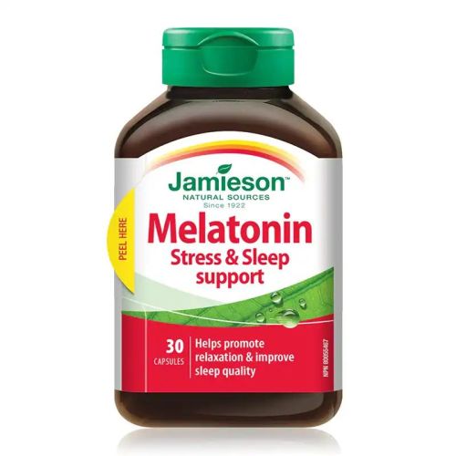 Jamieson Melatonin Stress & Sleep Support 30 Capsules