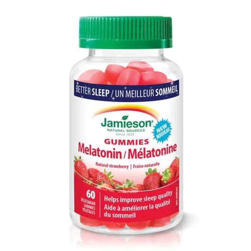 Jamieson Melatonin Natural Strawberry 60 Gummies