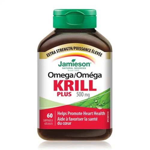 Jamieson Omega Krill Plus 500mg 60 Softgels
