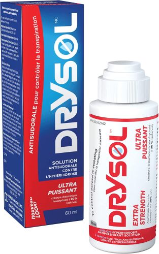 Drysol Clinical Strength Antiperspirant(20% Extra-Strength: 60 ml)