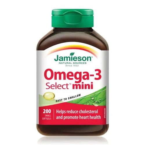 Jamieson Omega-3 Select Mini 200 Softgels