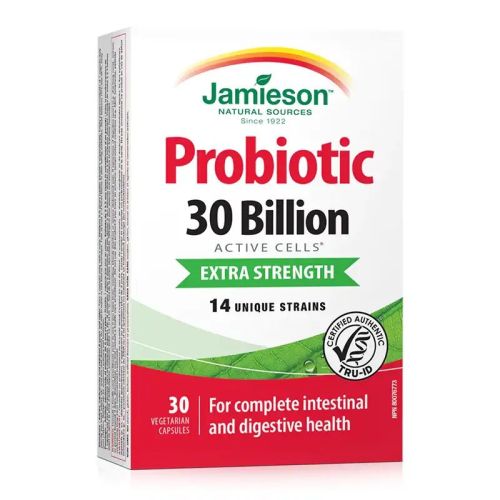Jamieson Probiotic 30 Billion Active Cells Extra Strength 30 Veggie Caps