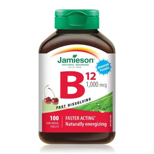 Jamieson Vitamin B12 1000mcg Fast Dissolving 100 Tablets