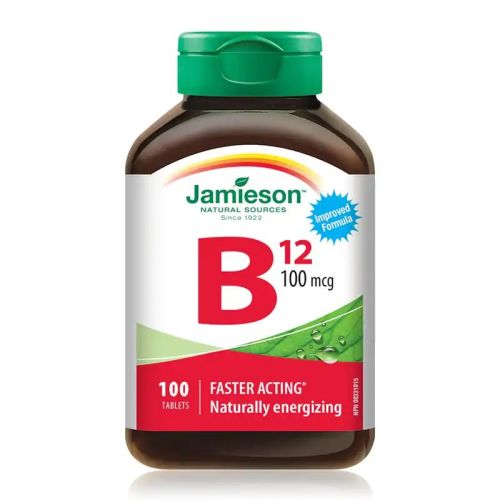 Jamieson Vitamin B12 100mcg 100 Tablets
