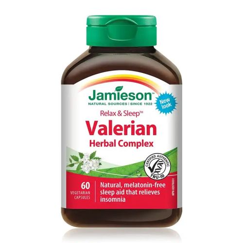 Jamieson Valerian Herbal Complex Relax & Sleep 60 Veggie Caps