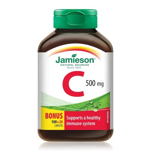 Jamieson Vitamin C 500mg 100+20 Caplets