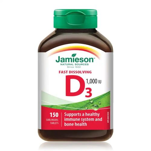 Jamieson Vitamin D3 1000IU Fast Dissolving 150 Tablets