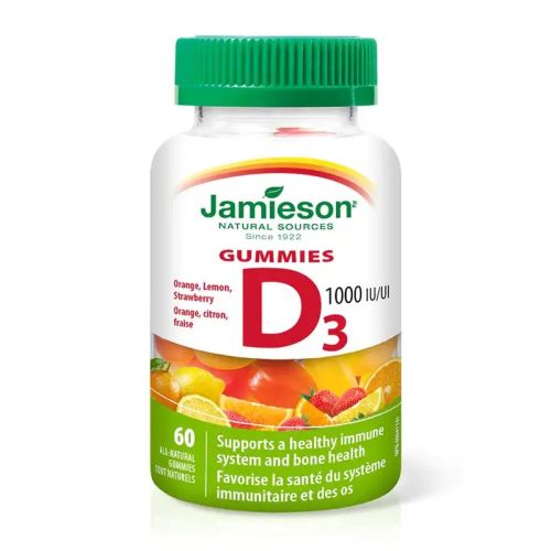 Jamieson Vitamin D3 1000IU 60 Gummies
