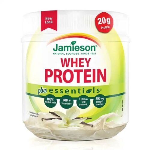Jamieson Whey Protein Plus Essentials French Vanilla 325g