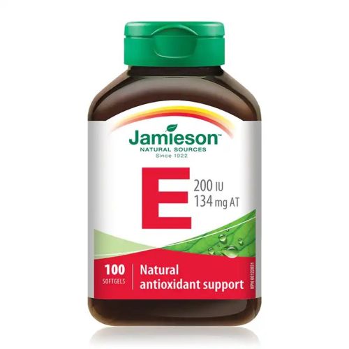 Jamieson Vitamin E 200 IU 134mg 100 Softgels