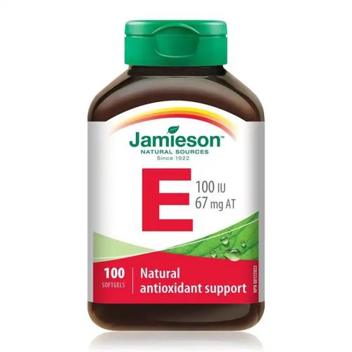 Jamieson Vitamin E 100 IU 67mg 100 Softgels