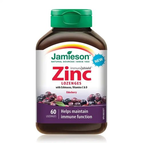 Jamieson Zinc Elderberry 60 Lozenges