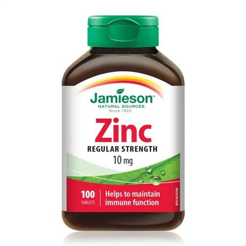 Jamieson Zinc 10mg Regular Strength 100 Tablets